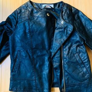 Black Faux Leather Jacket